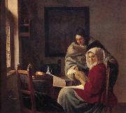 Johannes Vermeer Girl interrupted at her music china oil painting reproduction